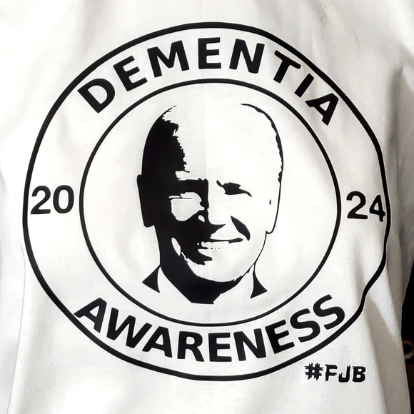 Dementia Awareness 2024 Joe Biden T-Shirt 2X-3XL #FJB Lets Go Brandon Sleepy Joe - Picture 2 of 3